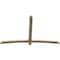 Ekena Millwork Bellingham Rough Sawn Timber Gable Bracket, Douglas Fir, 84"W x 53"H x 2"D x 4"F, 15/12 Pitch GBW084X53X0204BEL00RDF - alternate 3